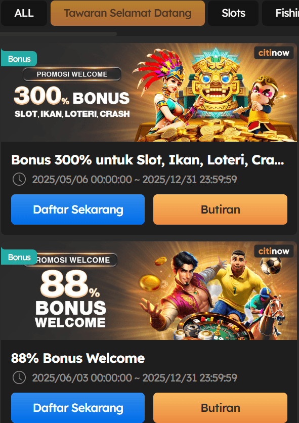 Tawaran Bonus CITINOW 2