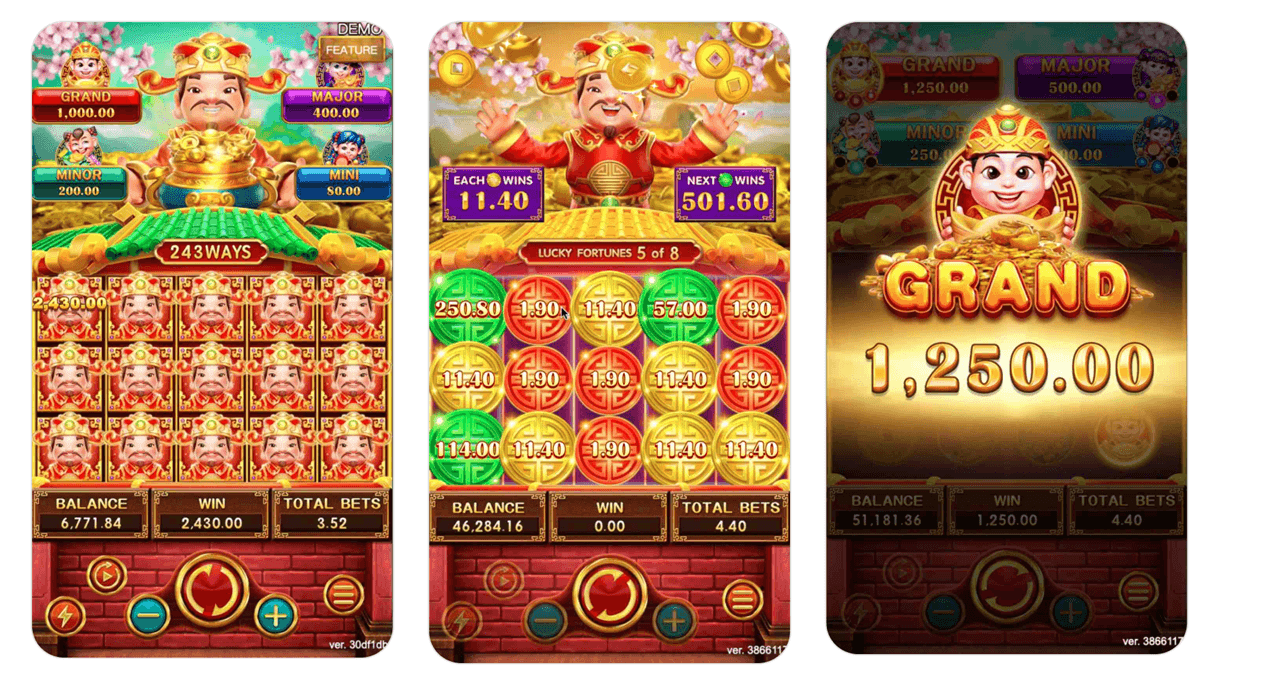 Slots by theme Philippines: Lucky Fortunes Asian-themed slot na may lucky symbols, gold coins, at traditional prosperity design