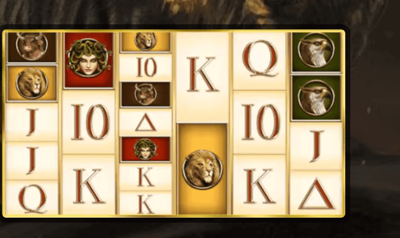 Divine Fortune Megaways slot screenshot showing mythical symbols and Megaways reels with dynamic ways to win